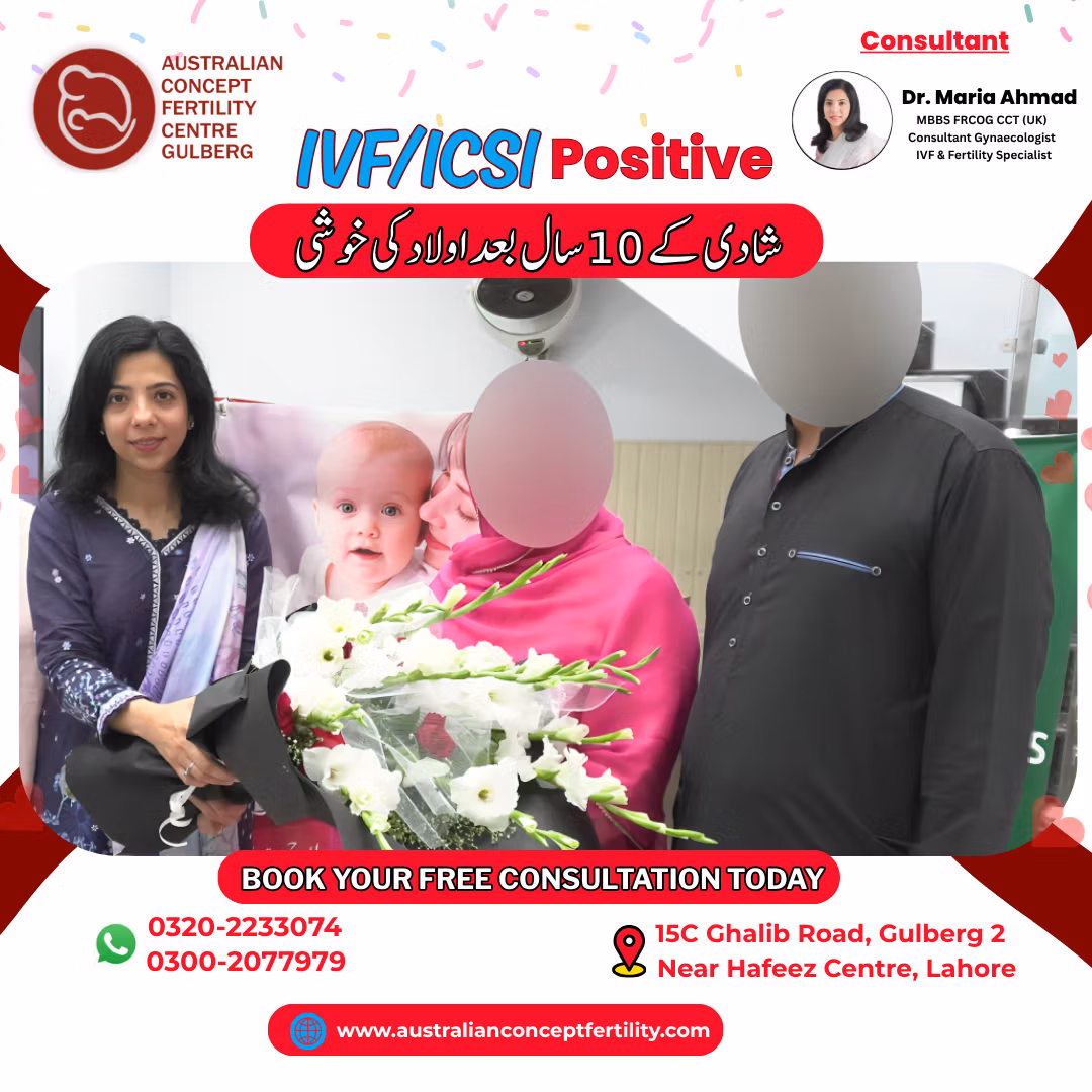 IVF / ICSI Positive After 10 Years of Marriage