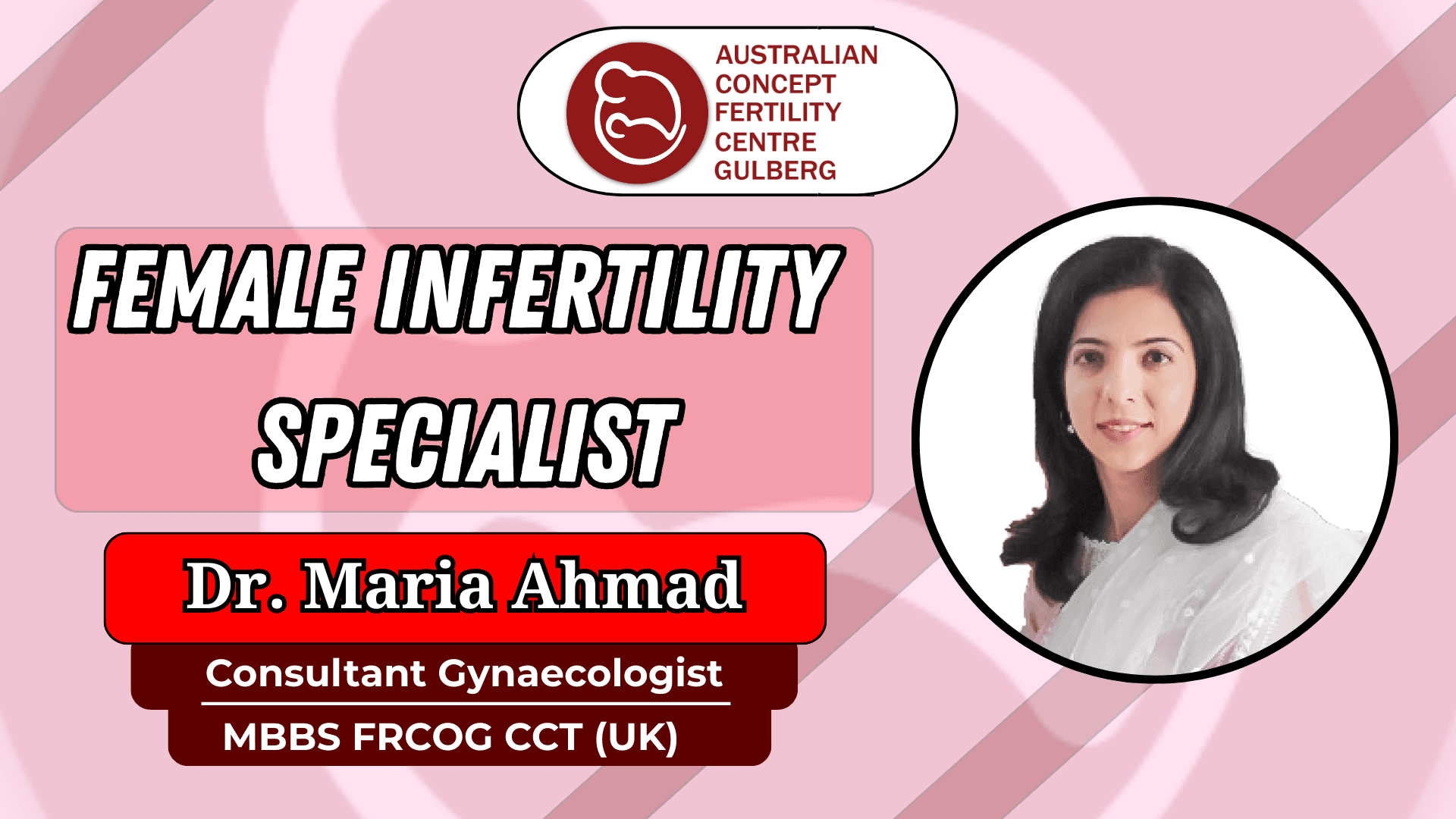 Dr Maria Ahmad (Consultant) Fertility Specialist - Australian Concept ...